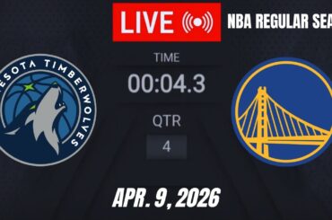 NBA LIVE! Golden State Warriors vs Minnesota Timberwolves | April 9, 2026  | Warriors vs MIN | 2K26