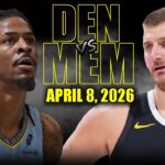 Denver Nuggets vs Memphis Grizzlies Full Game Highlights – April 8, 2026 | NBA Season