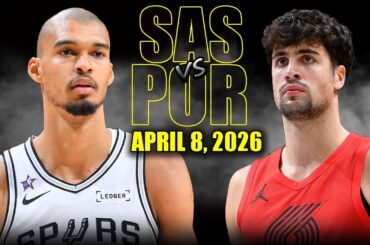 San Antonio Spurs vs Portland Trail Blazers Full Game Highlights – April 8, 2026 | NBA Season