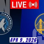 NBA LIVE! Golden State Warriors vs Minnesota Timberwolves April 9, 2026 Warriors vs Timberwolves 2K