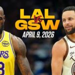 Los Angeles Lakers vs Golden State Warriors Full Game Highlights | April 9, 2026 | NBA 2K26 GAMEPLAY