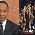 FIRST TAKE | Refs is trying to screw Hawks out of a playoff spot! - Stephen A. on Hawks lost to Cavs