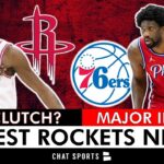 Houston Rockets Fans Just Got A Ton Of GREAT NEWS + SERIOUS Injury For Joel Embiid