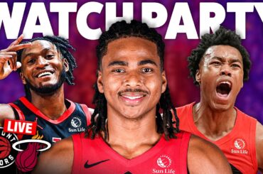 Raptors vs Heat LIVE Watch Along | The Raptors Go 5th In The East With A Win 👀