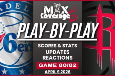 🔴LIVE - Philadelphia 76ers vs Houston Rockets - Play-By-Play & Reactions (4/9/26)