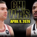 Chicago Bulls vs Washington Wizards Full Game Highlights – April 9, 2026 | NBA Season