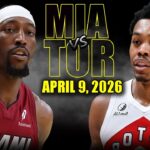 Miami Heat vs Toronto Raptors Full Game Highlights – April 9, 2026 | NBA Season