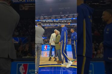 The Warriors Give Bert Sr. the Brate Award 🥹| #shorts