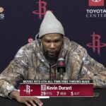Kevin Durant with a Press Conference vs 76ers