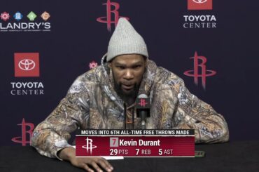 Kevin Durant with a Press Conference vs 76ers