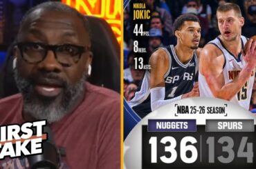 FIRST TAKE| "Jokic shows Wemby the MVP gap" - Shannon on Nuggets end Spurs’ 11-game win streak in OT