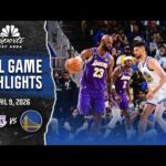 Warriors vs. Lakers highlights: Watch top plays from Golden State's 119-103 loss | NBC Sports BA