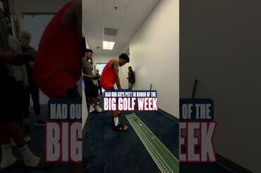 Pelicans try their hand at putting #pelicans #nba