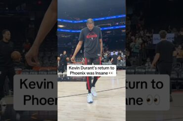 Kevin Durant's return to Phoenix was Insane 🏀 #shorts