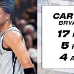 Carter Bryant Sets New Season High in Spurs Win vs. Portland | 17 PTS, 5 REB, 4 AST, 5 3PM
