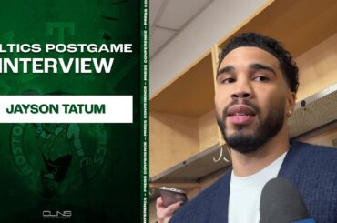 Jayson Tatum on Return to MSG “Today was important for me…I feel a lot better.” | Celtics Postgame