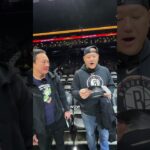 pulled up with a little surprise for the Nets World fam 🎟️🖤 #nba #brooklynnets #fans