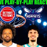 Detroit Pistons vs Charlotte Hornets NBA Play-By-Play Reaction 4/10/26 LIVE