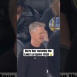 Steve Kerr had to see it live 🤣