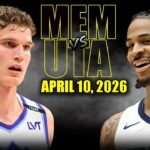 Memphis Grizzlies vs Utah Jazz Full Game Highlights – April 10, 2026 | NBA Season