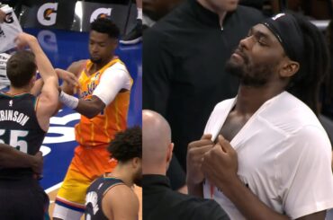 Isaiah Stewart watching Brandon Miller and Duncan Robinson get into it 😂