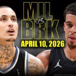 Milwaukee Bucks vs Brooklyn Nets Full Game Highlights – April 10, 2026 | NBA Season