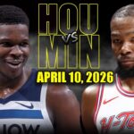 Houston Rockets vs Minnesota Timberwolves Full Game Highlights – April 10, 2026 | NBA Season