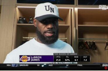 LeBron James POSTGAME INTERVIEW | Los Angeles Lakers destroy Phoenix Suns 101-73 without Luka-Reaves