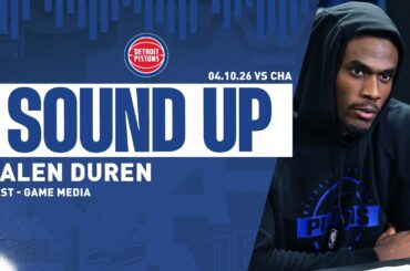 Post-Game Press Conference: Jalen Duren | Pistons vs. Hornets | 04.10.26