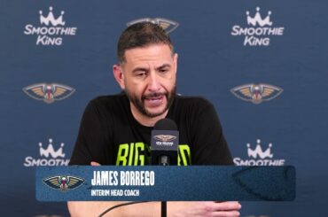 James Borrego | Pelicans-Celtics Postgame Interview 4/10/26