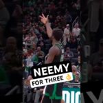HIGHLIGHTS: Neemias Queta hits his first career 3-pointer ☘️ #neemiasqueta #bostonceltics #nba