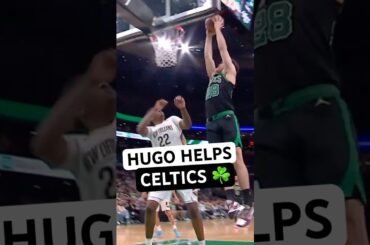 HIGHLIGHTS: Hugo González helps Celtics tie NBA record ☘️ #hugogonzalez #bostonceltics #nba