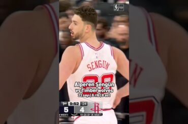 Alperen Şengün vs Minnesota Timberwolves | Bireysel Performans Özeti 🏀 #NBA