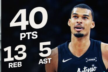 Wemby Goes 40/10/5 in Just 26 MINUTES 🤯 | April 10, 2026