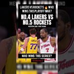 Lakers vs Rockets 🔥 Who Wins This Playoff War?#nba #nbashorts #basketball #sports #nbahistory #usa