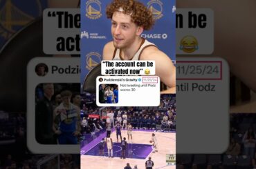 Podz after scoring 30 PTS 😅 (via @NBCSAuthentic, currysafraud/X)