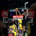 Obi Toppin really OWNED Philadelphia! 🤮 #shorts #nbahighlights #nba