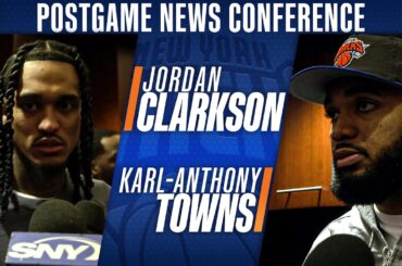 Karl-Anthony Towns and Jordan Clarkson after Knicks win over Toronto: 'Confidence is high'