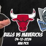 Chicago Bulls vs Dallas Mavericks 4/12/26 NBA Free Picks & Prediction | NBA Betting Tips