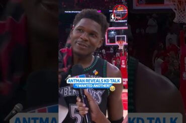 Antman wanted ANOTHER KD jersey 😅👀 #kevindurant #anthonyedwards #nba #timberwolves #antman #kd