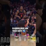 alvarado doesn't play nice 😳 #nba #nyknicks #josealvarado