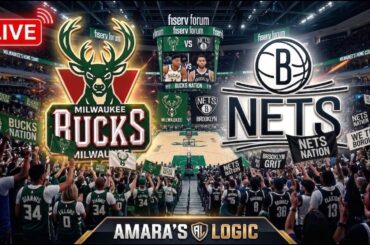 🚨 LIVE: BUCKS vs NETS 🔥 Must Win Energy in Milwaukee!!