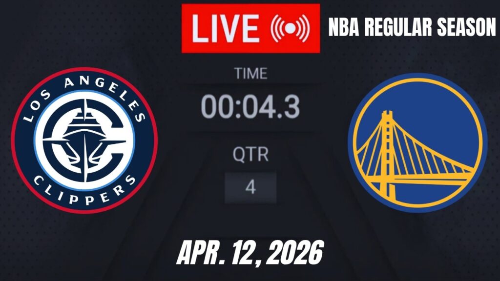 NBA LIVE! Golden State Warriors vs Los Angeles Clippers |  April 12, 2026 Warriors vs Clippers Live