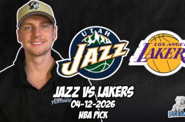 Utah Jazz vs Los Angeles Lakers 4/12/26 NBA Free Picks & Prediction | NBA Betting Tips
