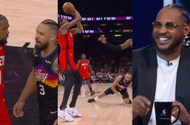 Melo, Vince & T-Mac laugh at Kevin Durant cooking Dillon Brooks after having words 😂