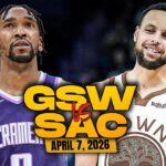 Golden State Warriors vs Sacramento Kings Full Game Highlights | April 7, 2026 | FreeDawkins