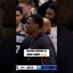 The Pistons REFUSED to shake hands with the Charlotte Hornets 😳