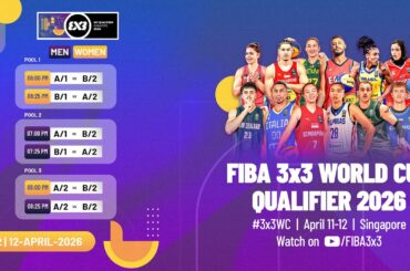 LIVE 🔴 FIBA 3x3 World Cup Qualifier 2026 | Finals | #3x3Basketball