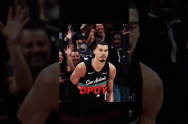 WEMBY WILL BE A UNANIMOUS DPOY 😤 #shorts