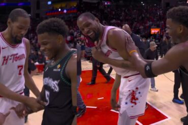 Anthony Edwards wanted Kevin Durant's jersey and KD said Ant put on weight